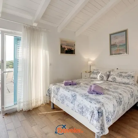 Villa Romantic Stone With Pool, Panoramic Sea View Near The - By Traveler Tourist Agency Krk Id 2134 Vrbnik (Primorje-Gorski Kotar)