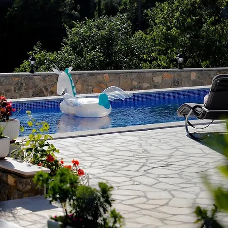 Romantic Stone With Pool, Panoramic Sea View Near The - By Traveler Tourist Agency Krk Id 2134 Vrbnik (Primorje-Gorski Kotar)