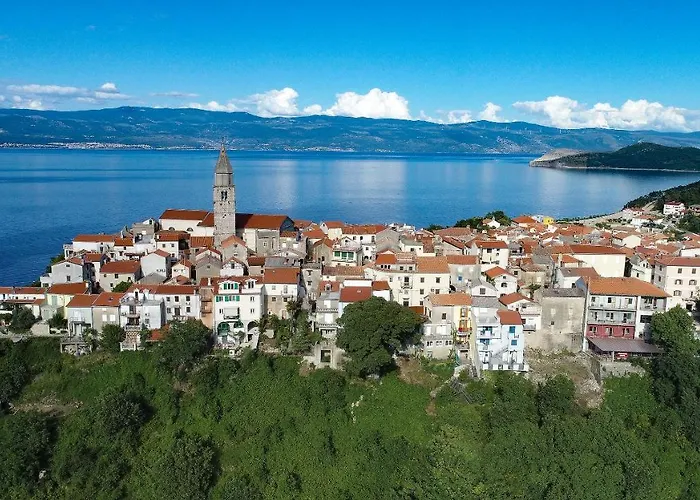 Romantic Stone With Pool, Panoramic Sea View Near The - By Traveler Tourist Agency Krk Id 2134 *