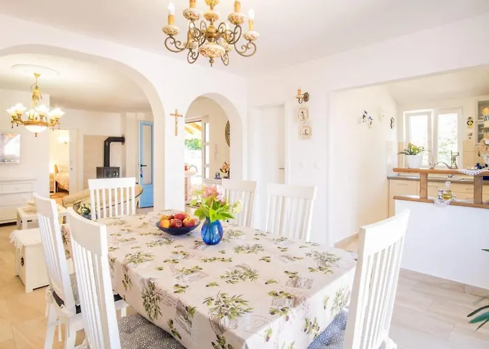 Villa Romantic Stone With Pool, Panoramic Sea View Near The - By Traveler Tourist Agency Krk Id 2134 *