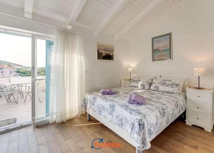 Vila Romantic Stone With Pool, Panoramic Sea View Near The - By Traveler Tourist Agency Krk Id 2134 Vrbnik (Primorje-Gorski Kotar)