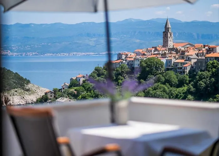 Romantic Stone With Pool, Panoramic Sea View Near The - By Traveler Tourist Agency Krk Id 2134 Vila Vrbnik (Primorje-Gorski Kotar)