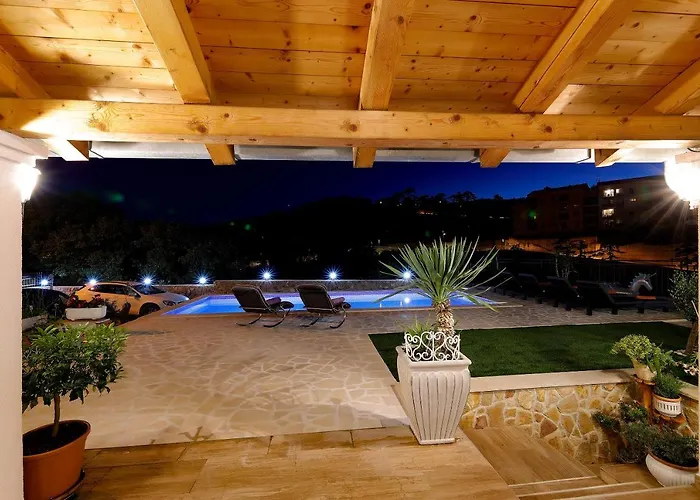Romantic Stone With Pool, Panoramic Sea View Near The - By Traveler Tourist Agency Krk Id 2134 * Vrbnik (Primorje-Gorski Kotar)
